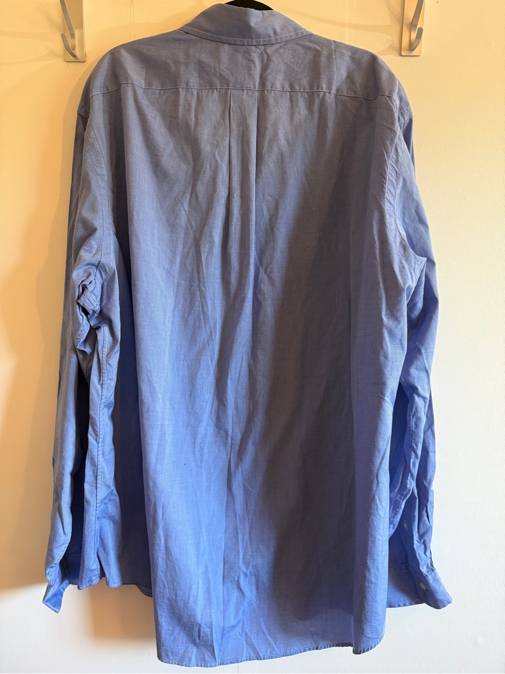 Ralph Lauren XXL Blue Cotton Stretch Button Down Shirt Pony Logo - Picture 2 of 6